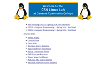 Tablet Screenshot of csnlinux.genesee.edu