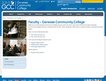 Tablet Screenshot of faculty.genesee.edu